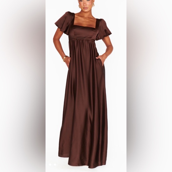 Show Me Your MuMu Dresses & Skirts - Show Me Your MuMu chocolate brown Nora Maxi Dress M and L